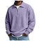 Mens Half-Zip Collared Polo Shirt Top Navy Blue - available style options