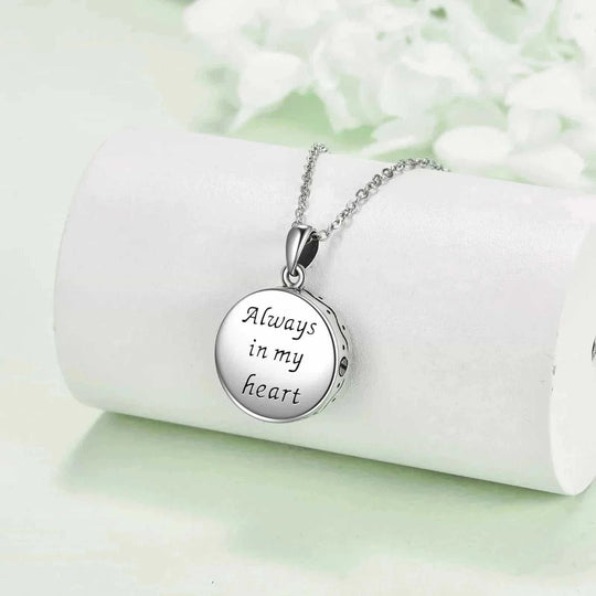 sterling silver cremation necklace | tree of life urn pendant | memory jewelry for ashes | energy saving