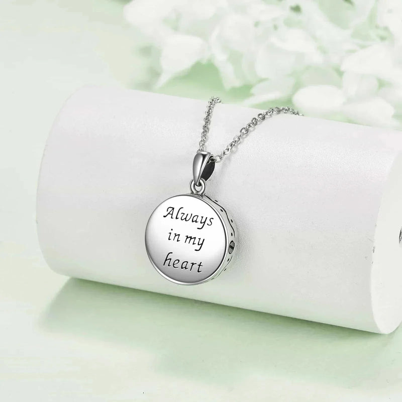 sterling silver cremation necklace | tree of life urn pendant | memory jewelry for ashes | energy saving
