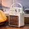 1200W 2-in-1 Space Heater with Humidifier | PTC Ceramic Heater - view 7 (color: white | pattern: check | season: winter)