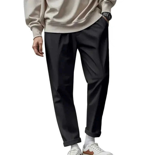 quick-dry fabric pants | elastic waistband trousers | multiple utility pockets | ultrasonic cleaning