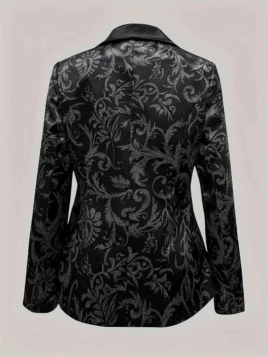 Embossed Stitching Elegant Banquet Date Easy Matching Coat 2XL - women's elegant coat with embossed stitching for sale bac...