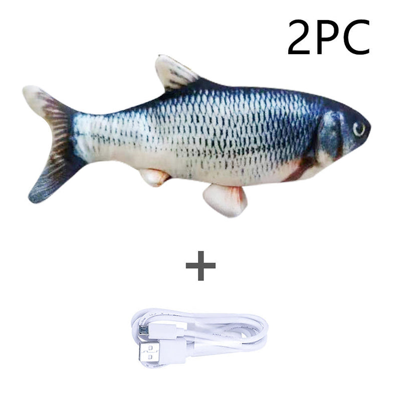 Electric Fish Cat Toy - Jumping Simulation Interactive USB Rechargeable Meifu Market