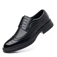 Hollow Leather Shoes Men's Business Formal Wear Casual Meifu Market