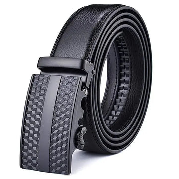 Fashion Casual Men's Two-layer Leather Comfort Click Belt meifu market