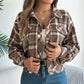 Womens Button Down Shirts Jacket Long Sleeve Plaid Shackets Business Casual Blouse Top Meifu Market
