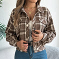 Womens Button Down Shirts Jacket Long Sleeve Plaid Shackets Business Casual Blouse Top Meifu Market