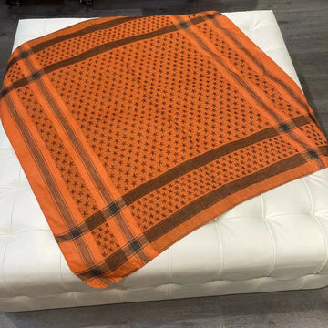 pure cotton tactical scarf | khaki arabic shemagh | lightweight cotton neck gaiter | ultrasonic cleaning