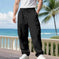heavy-duty cotton cargo pants | loose fit mens trousers | outdoor hiking pants | ultrasonic cleaning
