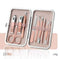 pedicure tool set for home use | heavy duty cuticle nippers | free shipping nail grooming kit | ultrasonic cleaning