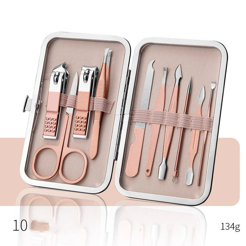 pedicure tool set for home use | heavy duty cuticle nippers | free shipping nail grooming kit | ultrasonic cleaning