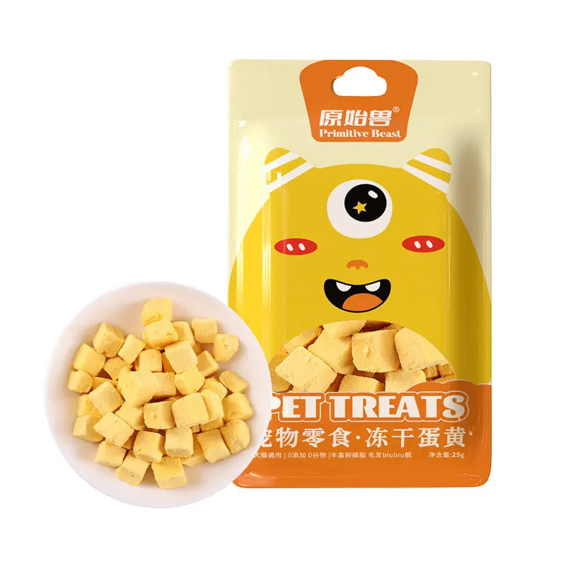 Pet Freeze-dried Snacks Egg Yolk Chicken Grains Dog Cat Snacks Meifu Market