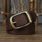 Men's Retro First Layer Pure Cattlehide Pin Buckle Belt meifu market