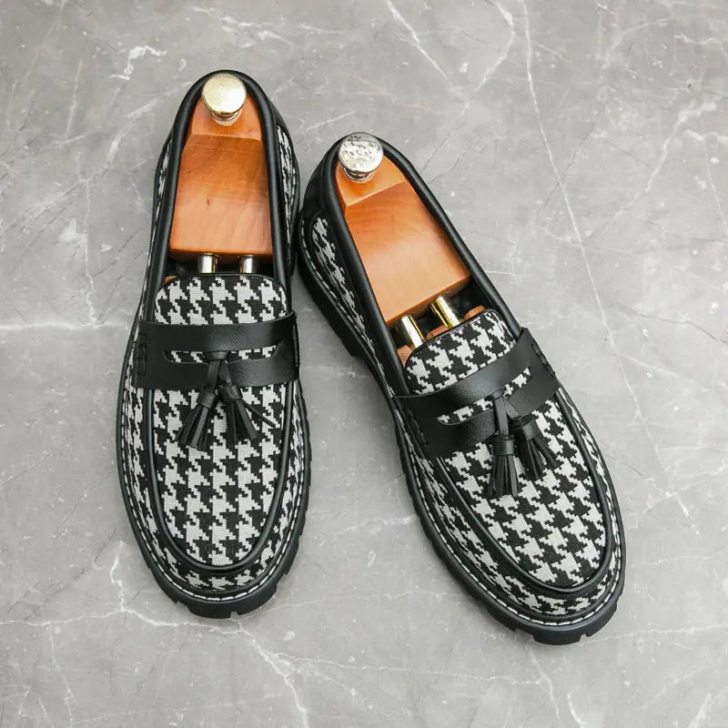 Business Fringed Leather Shoes Men's All-match Slip-on Meifu Market