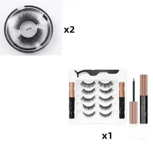 magnetic eyeliner kit | waterproof false lashes | no glue eyelash set | ultrasonic cleaning