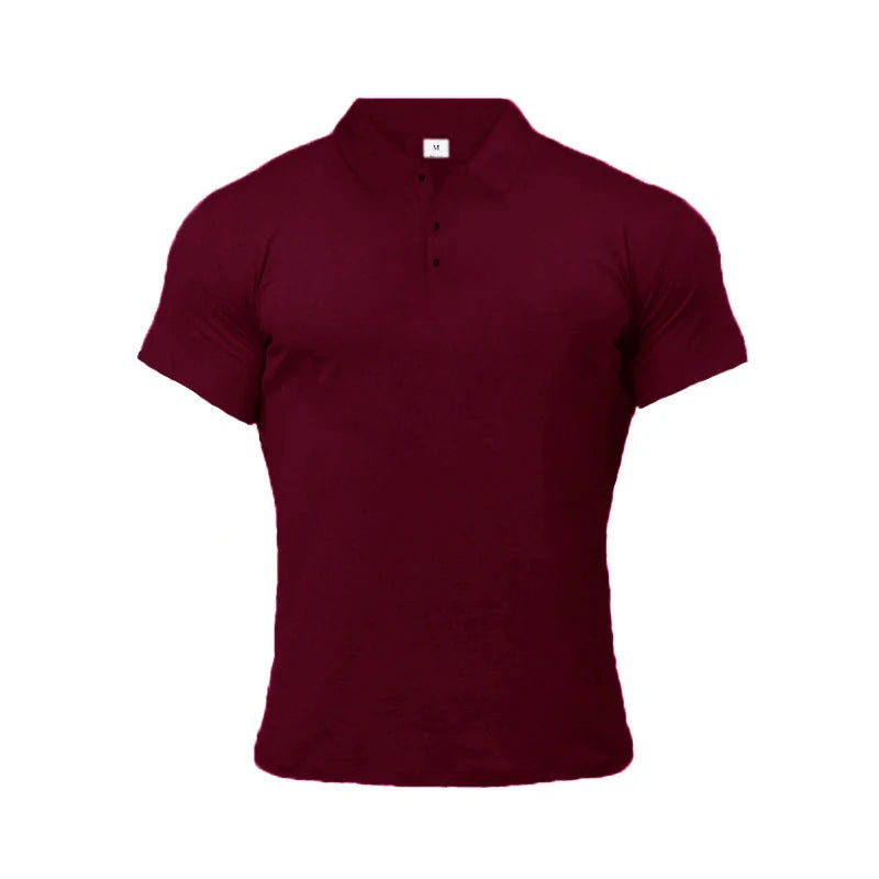 breathable fabric polo shirt | moisture-wicking sports top | lightweight summer clothing | energy saving