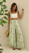 high-waisted wide leg pants | soft cotton blend fabric | elastic waistband sweatpants | ultrasonic cleaning
