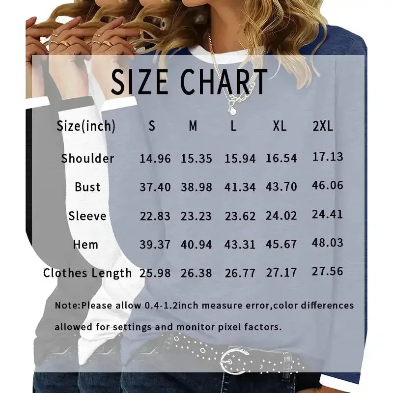 3 Pack Women's Long Sleeve T Shirts, Round Neck Basic Tops Fall Casual Trendy Tees Loose Fit Soft Clothes Outfits Meifu Market