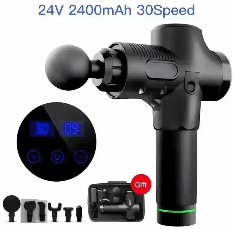 deep-tissue percussion massager | 30-speed adjustable massage gun | professional-grade muscle recovery | ultrasonic cleaning
