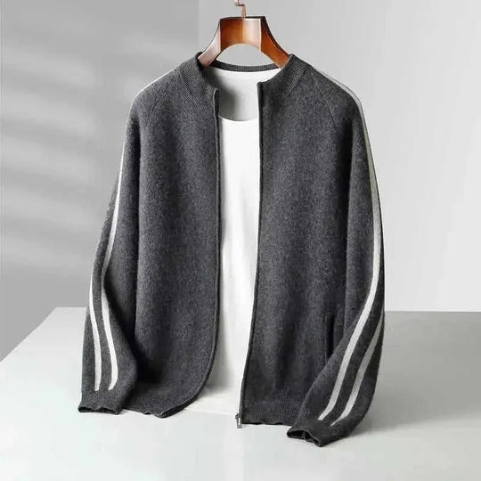 pure wool cardigan | half turtleneck sweater | four flat air layer | ultrasonic cleaning