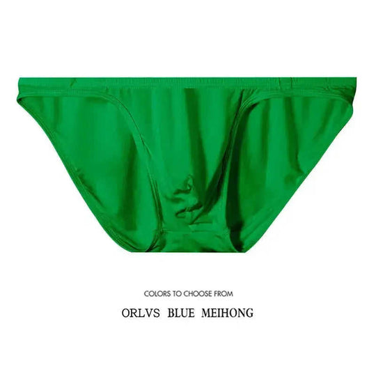 Men's Low Waist Briefs - Cotton Underwear for Daily Comfort Orange - affordable organic cotton low waist underwear for men...