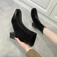 Boots Zipper Mid-calf And Low Length Martin Square Head Meifu Market
