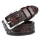genuine leather belt for men | full grain cattlehide leather | heavy duty brass buckle | ultrasonic cleaning
