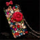 rhinestone floral iphone case | crystal embellished phone cover | gift for her iphone case | energy saving