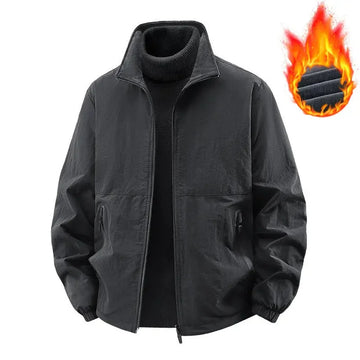 fleece lined jacket | lightweight winter coat | loose fit top | ultrasonic cleaning