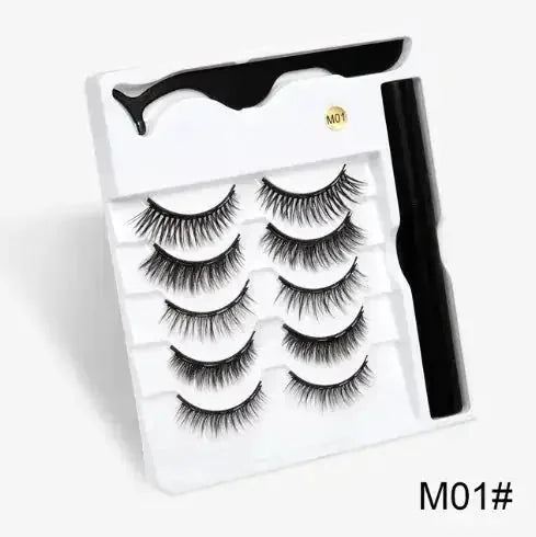 magnetic eyelashes with adhesive | reusable false eyelashes | easy application eyelash kit | ultrasonic cleaning