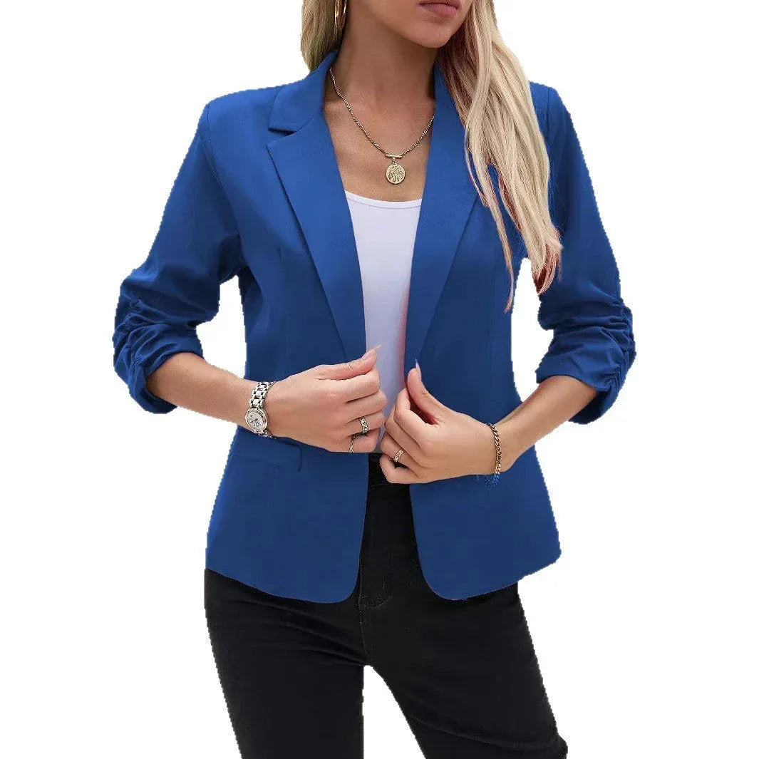 Women's Business Blazer 3/4 Sleeve Casual Suit Jacket Meifu Market