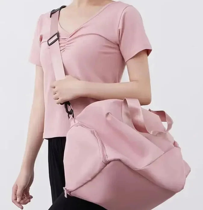 large capacity gym bag | waterproof pu leather material | multi-compartment sports duffel | ultrasonic cleaning