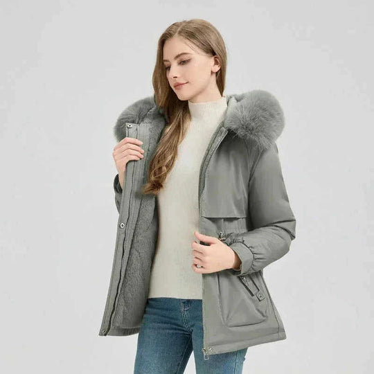 faux fur collar coat | waterproof winter coat | longline puffer jacket | ultrasonic cleaning