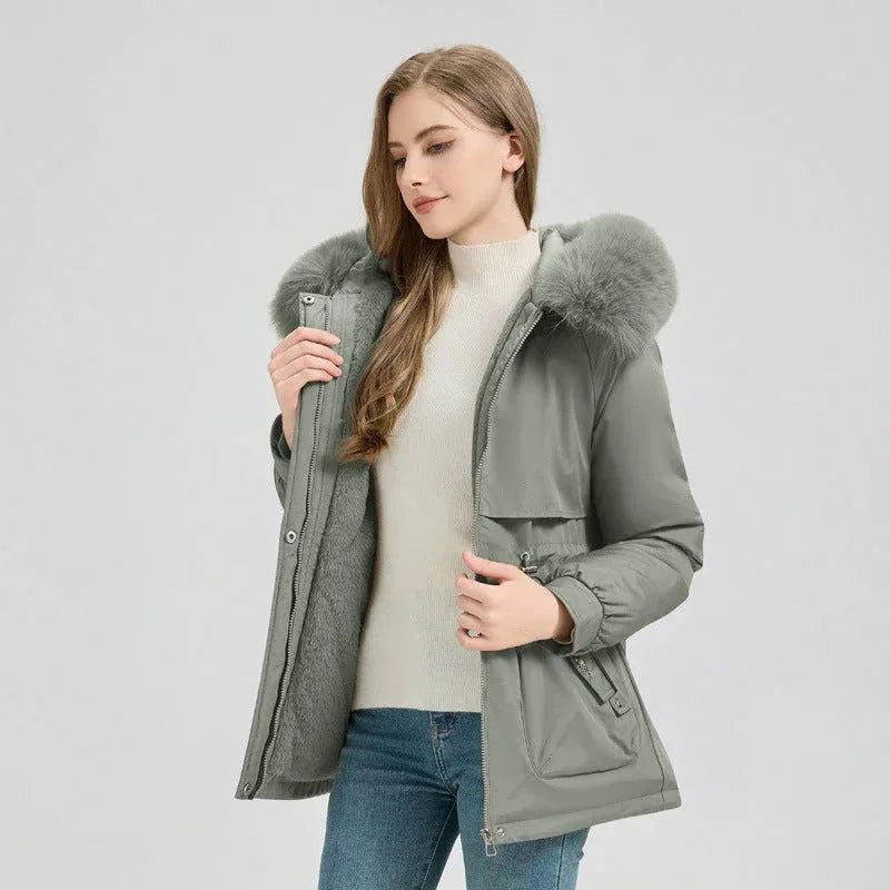 faux fur collar coat | waterproof winter coat | longline puffer jacket | ultrasonic cleaning