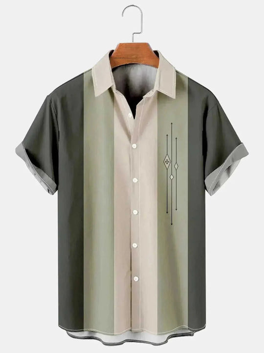 lightweight cotton fabric | short sleeve button-up shirt | breathable summer shirt | energy saving