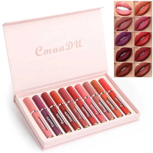 non-stick cup formula | waterproof matte lipstick | long-lasting lip color | ultrasonic cleaning