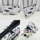 marble pattern makeup bag | vegan leather cosmetic organizer | waterproof cosmetic pouch | energy saving