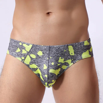 Men's Nylon Printed Camouflage U-shaped Triangular Underwear Meifu Market