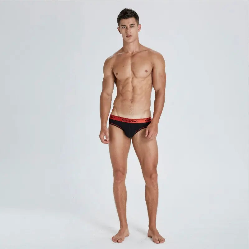 Men's Underwear Low Waist Cotton Tight-fitting Solid Color Underwear Meifu Market