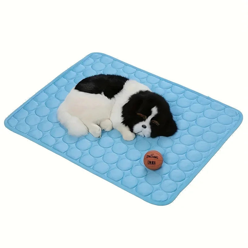 cooling pet mat for summer | breathable cat cooling pad | washable dog cooling blanket | energy saving