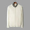 half-zip knitted sweater | slim-fit mens sweater | merino wool blend | energy saving