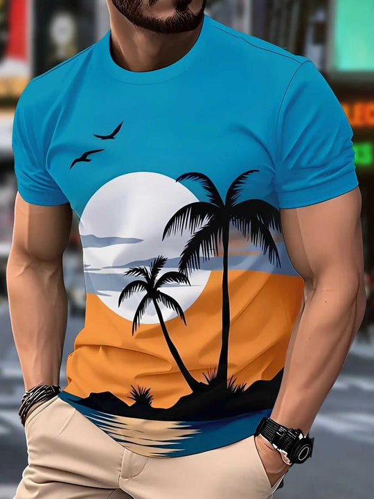 Mens Casual Stylish And Minimalist Summer Short-sleeve Shirt ME05BH250617Y186 - color variant display