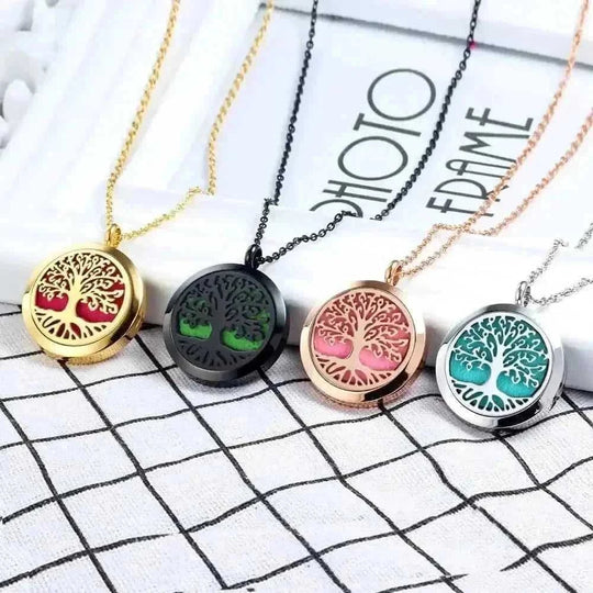 stainless steel magnetic necklace | aromatherapy diffuser pendant | essential oil necklace for women | ultrasonic cleaning