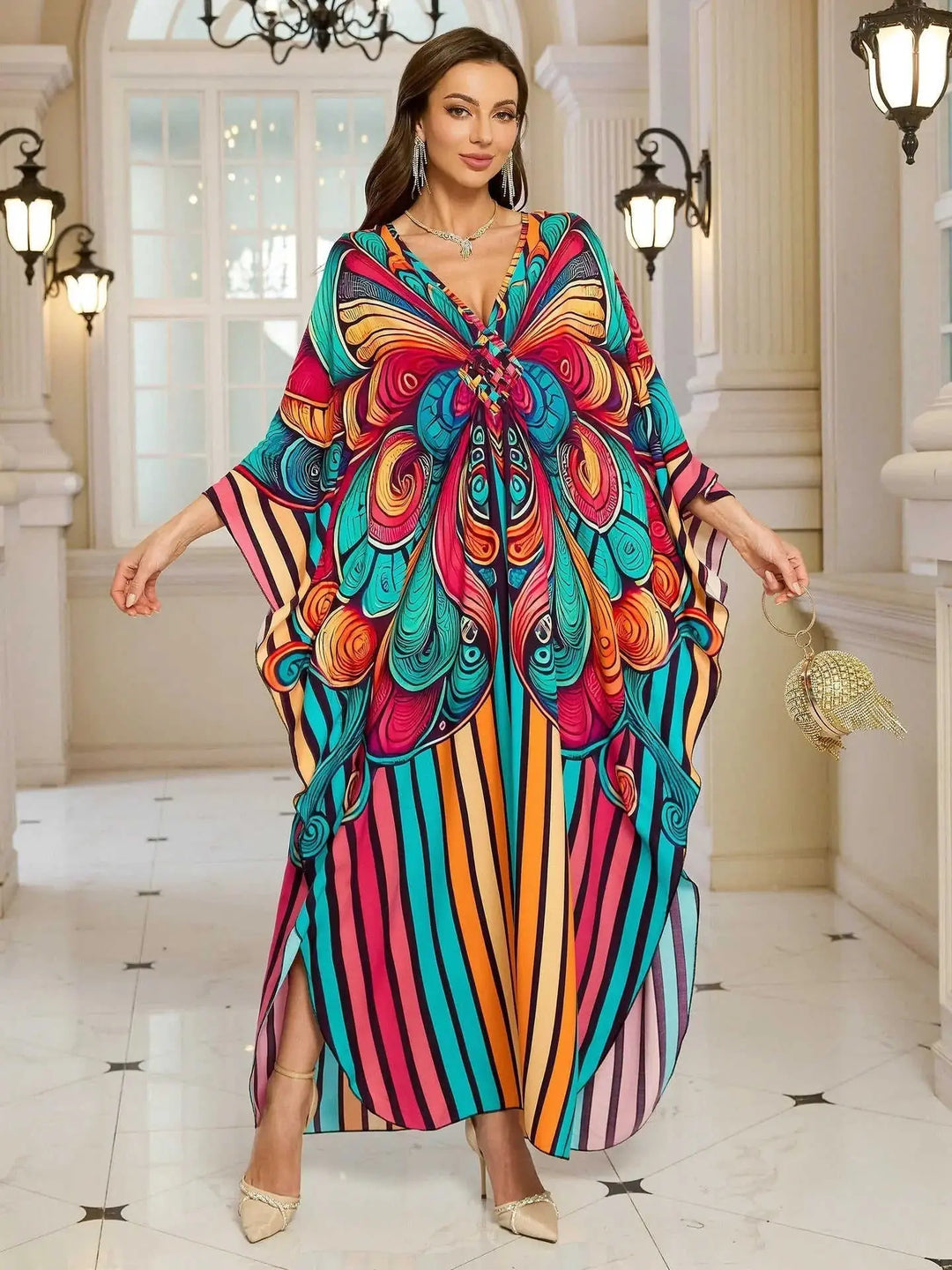 Fashion Personalized Cotton Printed Beach Dress Women Meifu Market