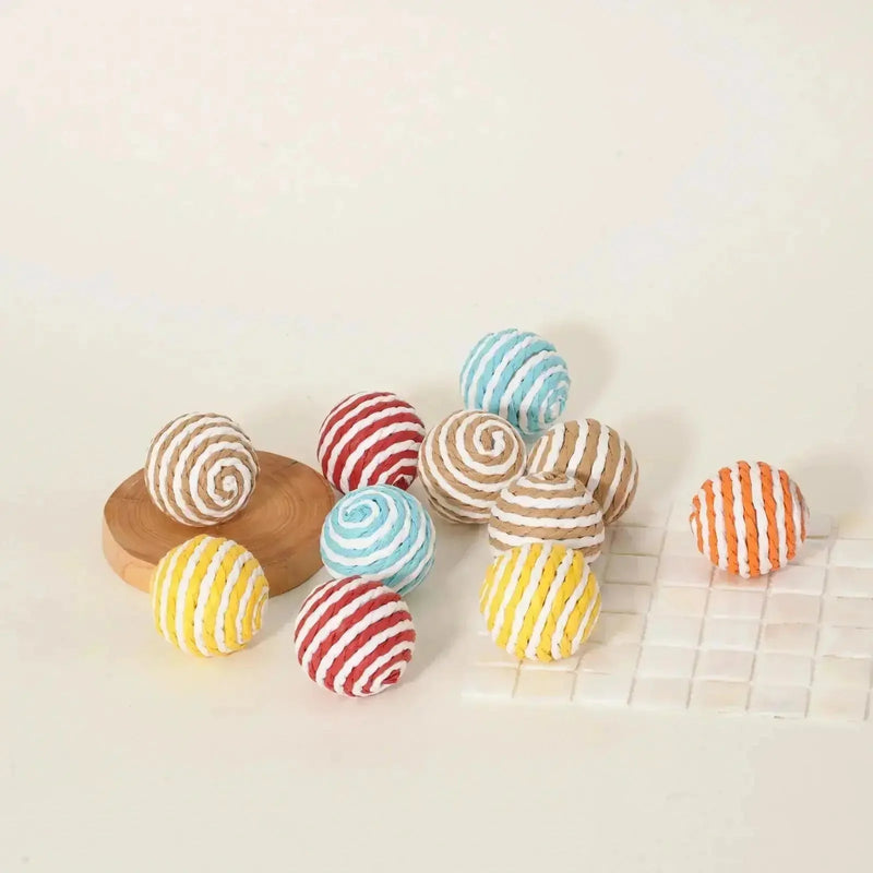 interactive cat toy | durable sisal ball | 3 pack cat scratcher | ultrasonic cleaning