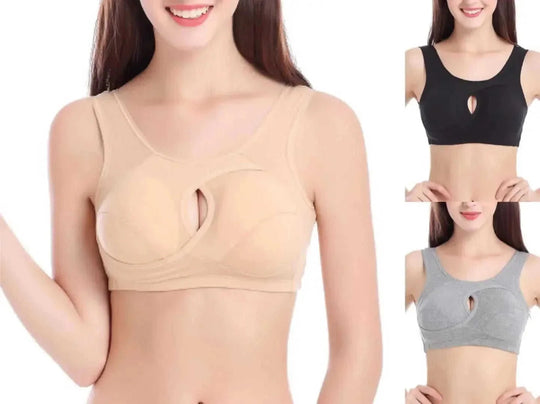 plus size cotton sleep bra | removable padded bralette | wirefree lounge bra | energy saving