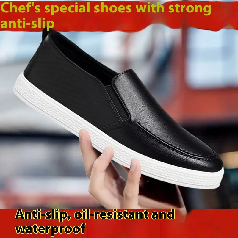 genuine leather upper | breathable summer shoes | kitchen work shoes | energy saving