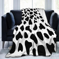 Cows Pattern Printed Flannel Digital Blanket Meifu Market
