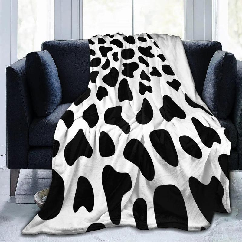 Cows Pattern Printed Flannel Digital Blanket Meifu Market