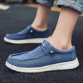 canvas slip-on loafers | breathable fabric shoes | lightweight casual footwear | energy saving